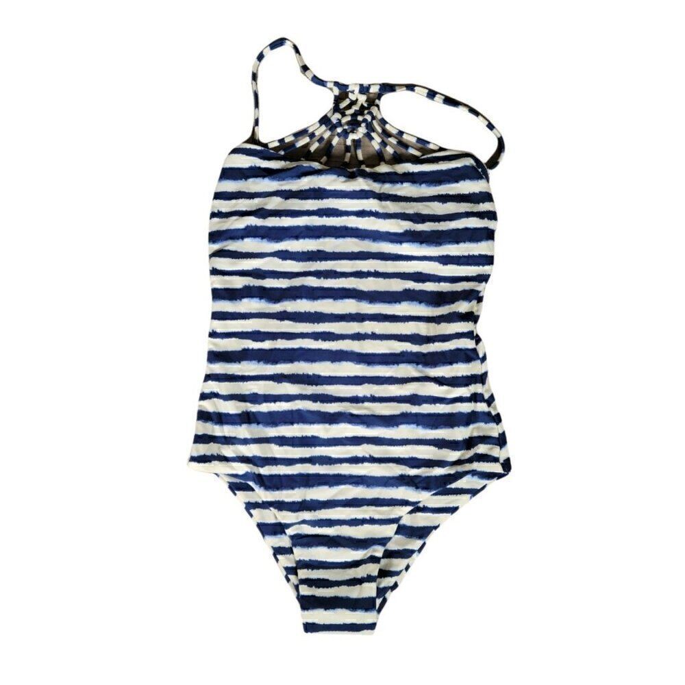 Tori Praver Indigo One Piece Swimsuit Sz M